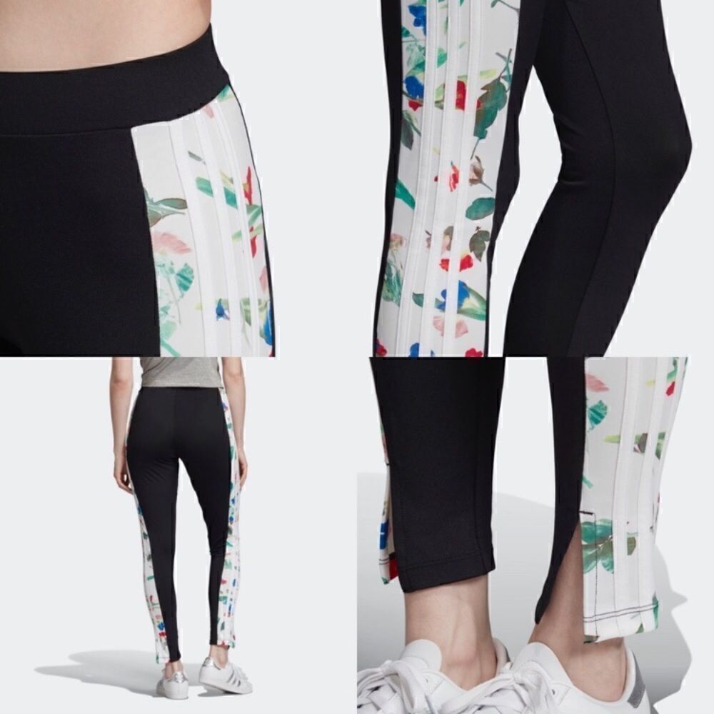 Adidas all over print tights floral leggings M/28*‎ - Picture 10 of 10